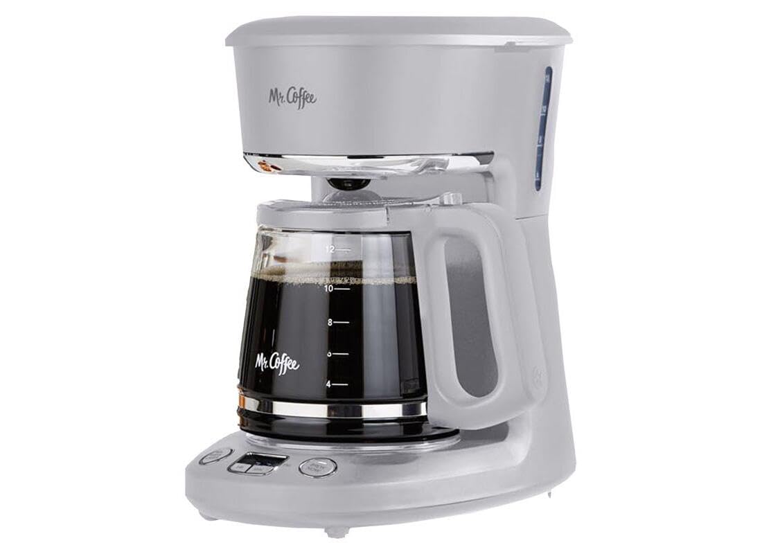 Amazon.com: Mr. Coffee 12 Cups Gray Coffee Maker : Home & Kitchen
